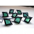 NM43298 Green Fluorite Octahedron Necklace Natural Green Fluorite Crystal Necklace Raw Fluorite Pendulum Necklace