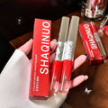 SHAQINUO Cosmetic Makeup Dazzling Color Double Head Lip Gloss Waterproof and Sweat-Proof Long-Lasting Mirror Lip Glaze