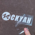 Custom Printed 3D for DTF Embossed Logo UV Vinyl Adhesive Stickers Waterproof Metal Transfer Sticker for Packaging Labels
