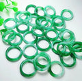 2021 New Cheap Femmes Hommes Green Jade Rings Anillos De Jade Natural Stone Jade Ring for Women and Men