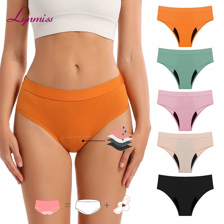 LYNMISS Reuseable Period Panties Bamboo Oeko-tex Rangement Absorbency Quality Heavy Flow Culottes Menstruelles