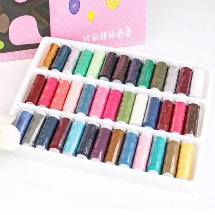 Wholesale Retail Packing 40/2  39 Colors Polyester Yarn DIY Accessories Household Sewing Thread