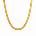 Fenny 6mm 18K Gold Plated Wholesale Waterproof Chunky Minimalist Herringbone Choker Chain Stainless Steel Necklace for Women