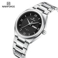 NAVIFORCE 8030 SB Luxury Factory Original Business Quartz Men Watches Waterproof Custom Logo OEM Silver Male Belt Montre Homme
