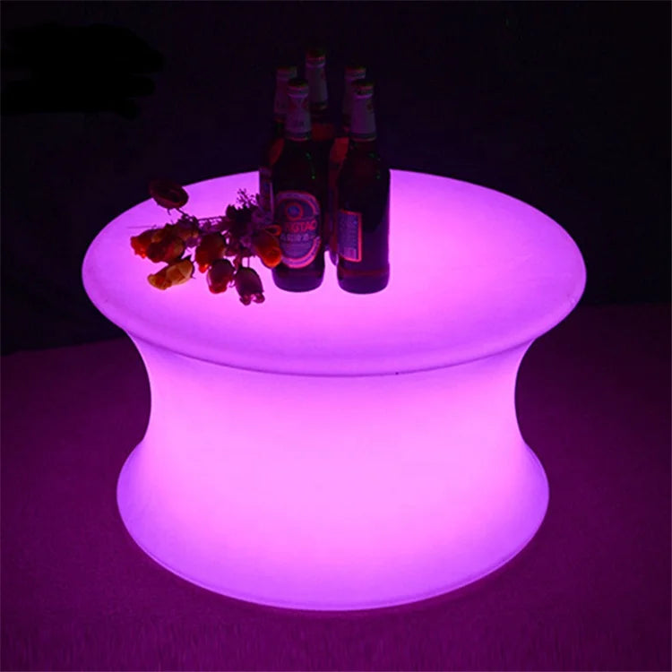 Modern Design Plastic LED Light-Up Bar Table Home Bar Hotel Farmhouse Outdoor Use IP65 Waterproof 16 Colors Changing 2200mAh