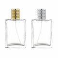 Rectangle Perfume Bottle Square Pineapple Cap Empty Cosmetics Clear Square Flat 100ml Perfume Bottle Rectangle with Box