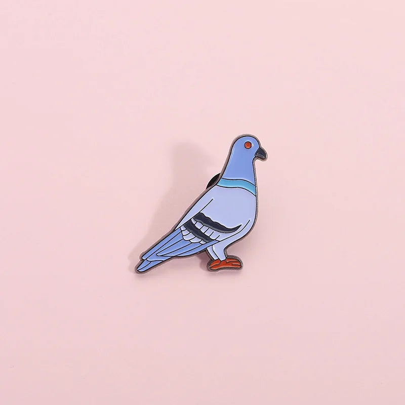 Wholesale Soft Enamel Pigeon Lapel Pin Custom Metal Bird Badge for Promotion and Gift
