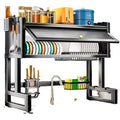 Multifunction Organizer Storage Shelf High Efficiency Large Dish Rack Over Sink Dish Drainer Drying Rack for Kitchen Counter