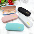 Glasses case Iron Small Star Pattern Leather Glasses case Myopia Box Lightweight Pressure Resistant Sunglasses Box