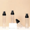 Empty Plastic 50ml 80ml 100ml 120ml Spray Bottles with Fine Mist Cap Black Brush Sealing Type