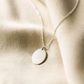 EManco Oval Stainless Steel Pendant Necklace Gold Color Choker Necklaces on Neck Women Jewelry Gift