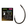 Hirisi PTFE Coated High Carbon Steel Fish Hook Micro Barbed With Eye X911 Carp Fishing Accessories 15pcs Per Pack