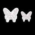 Pack of 2 Plastic Biscuit Mold Butterfly Cake Decorating Tools DIY Easy Release Cookie Cutter