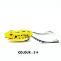 Popper Type Soft Bait Fishing Frog Lure Floating Silicone Skirt Fishing Frog Lures