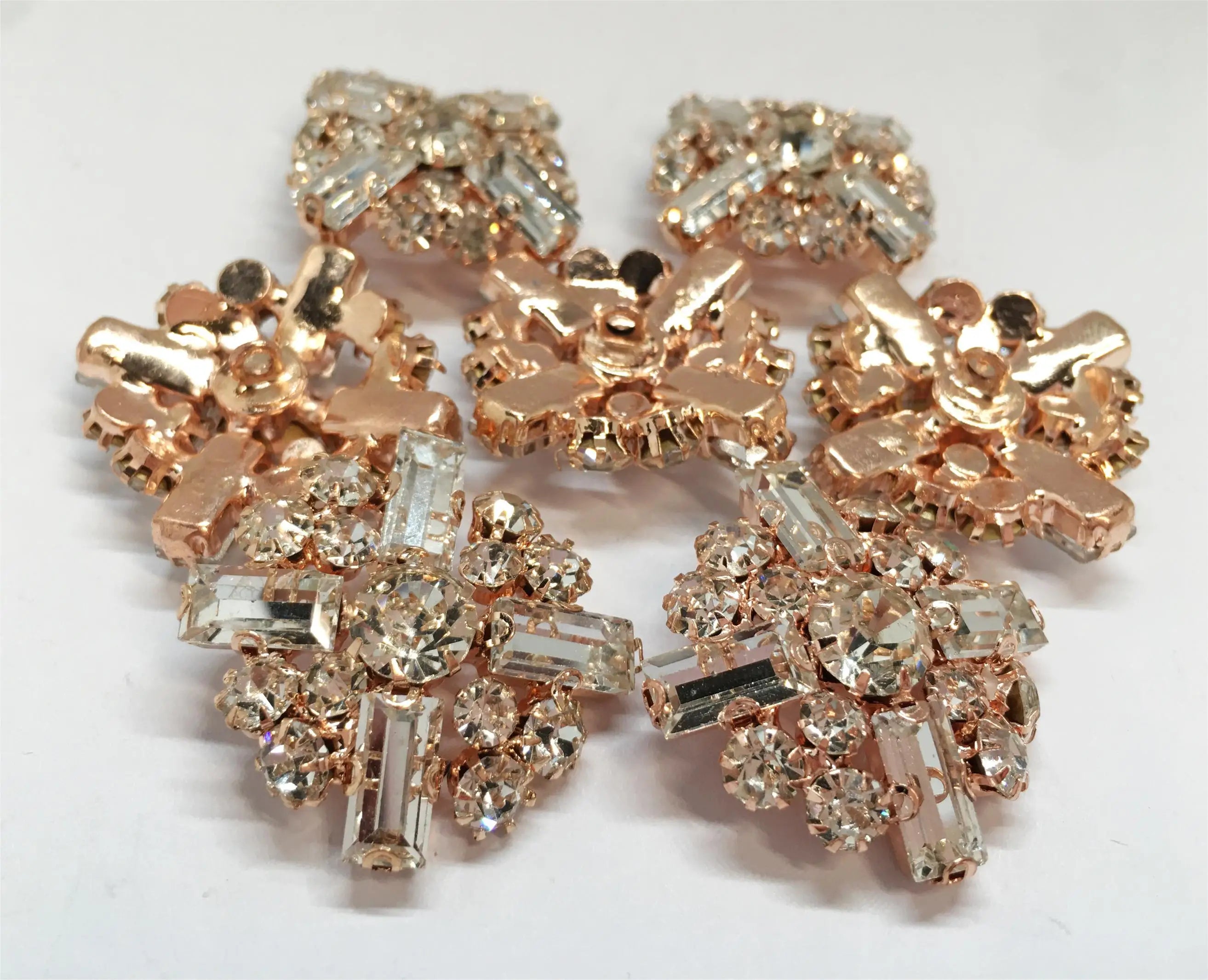 Rhinestone Buttons Full of Diamond Crystal square Personalized Clothing Accessories and Decorations