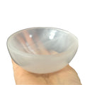 Wholesale Customized Selenite Round Bowl Crystal Bowl Engraved Crystal White Gypsum Bowl