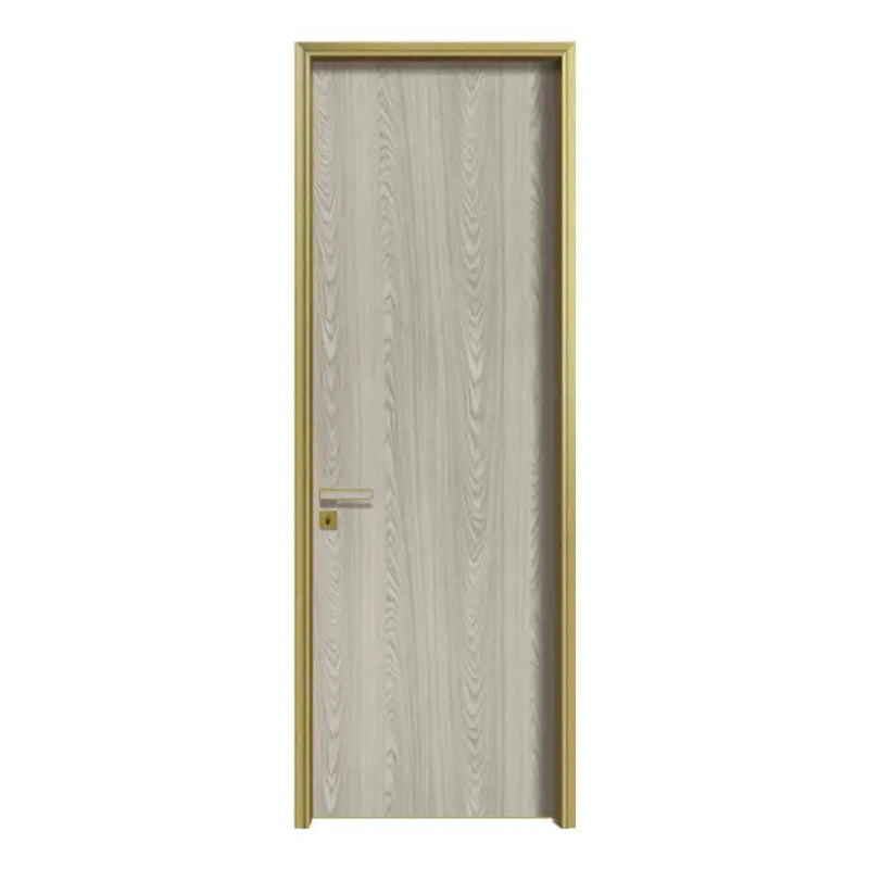 Modern Simple Wood Paint Free MDF Veneer Interior Bedroom Door with Sound Insulation Commercial Use 5 Year Warranty