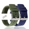 Fashion Style Canvas Fabric Watch Straps Stainless Steel Buckle 20/22MM Quick Release Replacement Sailcloth Canvas Watch Band