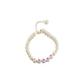 SSeeSY Custom Letter Name Fashion Freshwater Pearls Jewelry Gold Color Acrylic Beads Women Bracelets for Girl MegaBDM