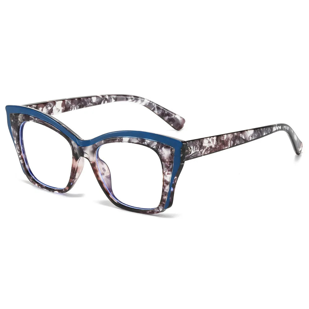 Eyewear 11209 Fashion 2024 Women Cat Eye TR90 Reading Computer Anti Blue Light Lenses Glasses