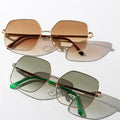 2021 Big Square Women Adult Polarized Sun Glasses Luxury Retro Fashion Sunglasses