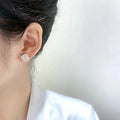 2022 New RetroTemperament Ear Clip Magnetic Earrings Crystal Stud Earrings for Woman