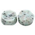 HZ Natural Crystal Kiwi Stone Bracket Egg-shaped Stone Base Support Round Ball Seat Decoration