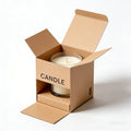 Custom Logo Rigid Cardboard Box Customized Tea Light Paper Box Packaging Candle Box Packaging Kraft Box Candle Packaging