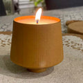 Luxury Personalized Label Custom Logo Light Color 6oz 8oz 200ml Empty Wood Candle Containers Jar for Making Candles