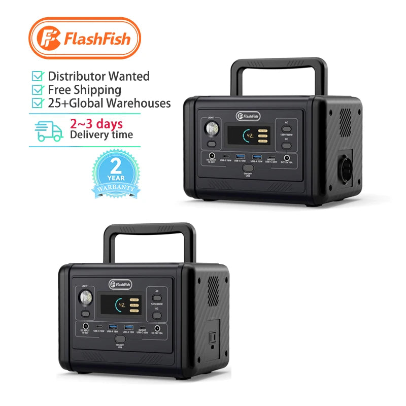 Flashfish China Wholesale Price 200 Watt 110 Valt Charging Rechargeable Pure Sine Wave 200w Portable Power Station for Camping