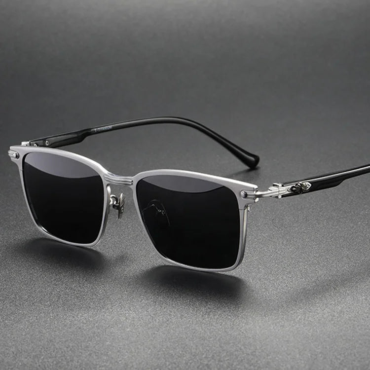 Shenzhen Titanium Sunglasses OEM Square Trendy Luxury Women Sun Glasses Sunglasses Luxe 2023
