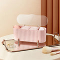 Eco-Friendly Plastic Rectangle Storage Organizer for Cotton Pads and Make-Up Remover American Style Cotton Storage