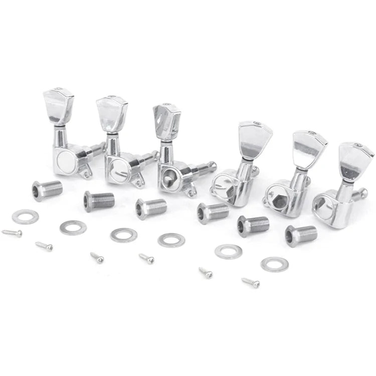 Chrome 3R3L Sealed Guitar Tuners Tuning Pegs Keys for LP Style Electric Guitar or Acoustic Guitar