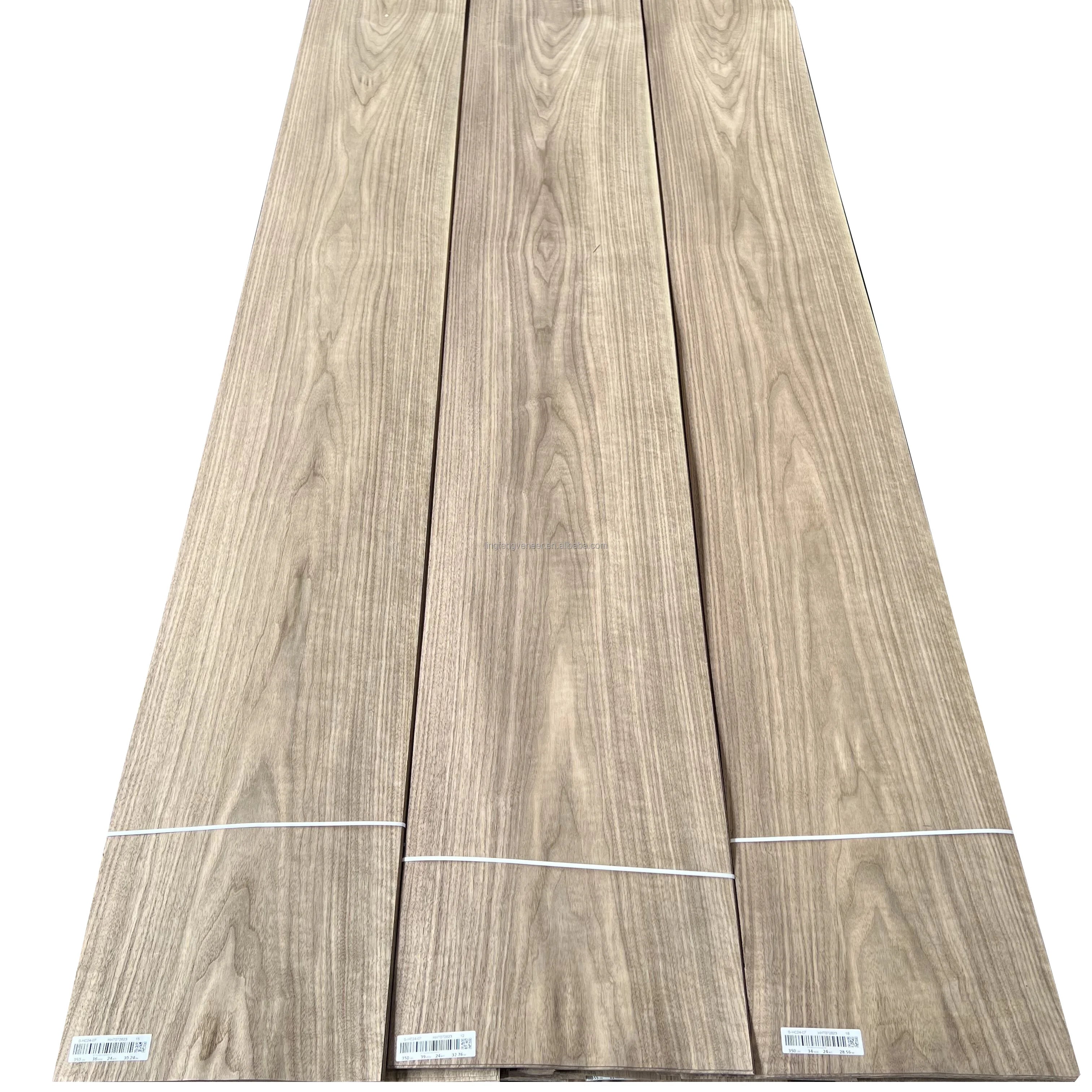 Solid Wood North American Walnut Veneer 0.5mm 1mm 1.5mm 2mm 3mm Black Walnut Veneer Walnut Flakes