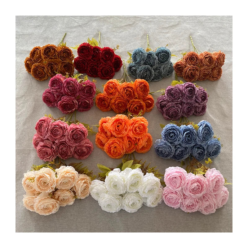 Cheap Wholesale Artificial Flowers No.69 7 Head Peony Artifical Flowers MegaBDM