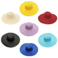 Manufacturer New Style Folding Big Brim Round Straw Hat  for  Women Solid Color Sombrero Sun Hats Outdoor Summer Beach