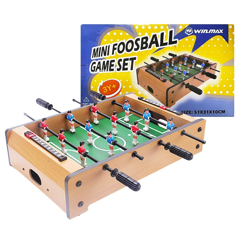 Win.max Mini Foosball Table 20-Inch MDF Material Interactive Kids Fun Easy Store MegaBDM