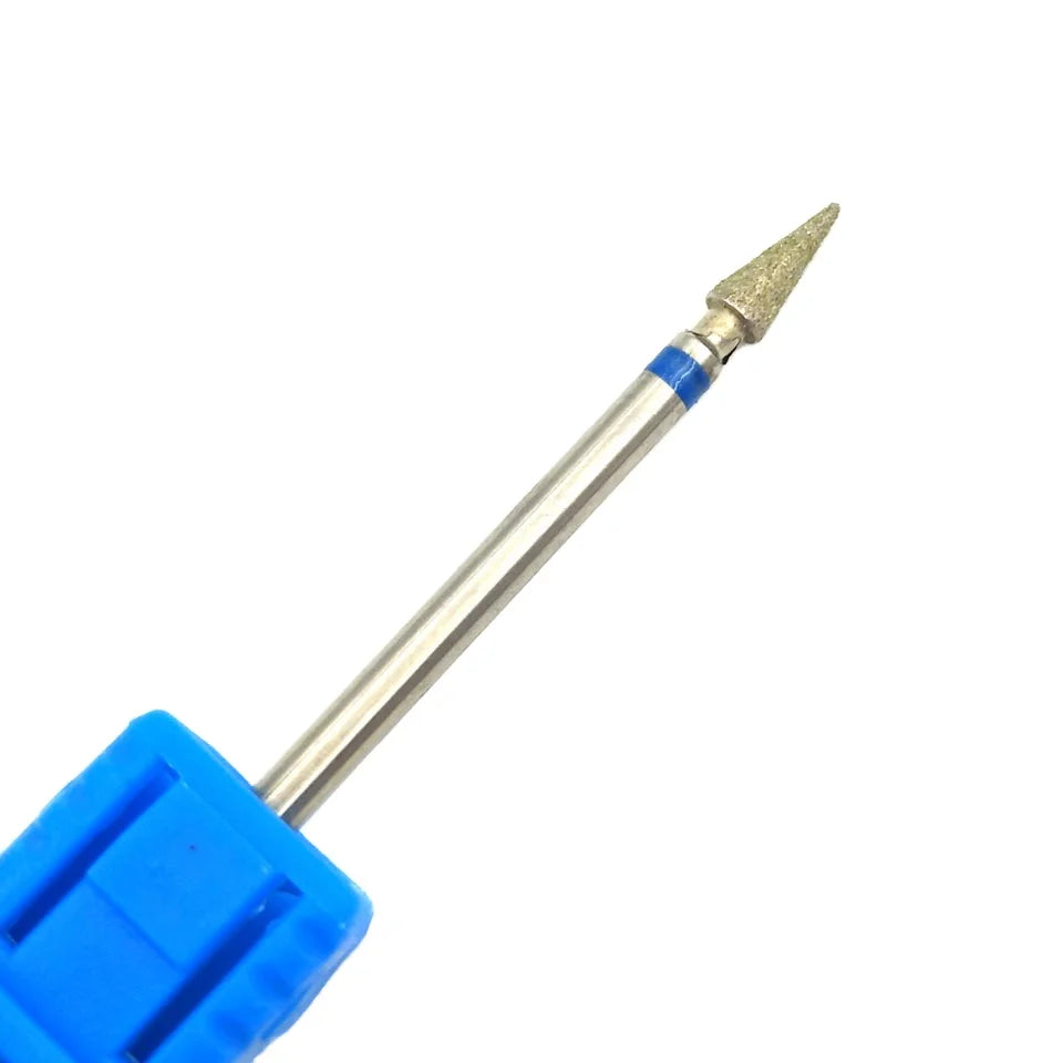 HYTOOS Cone Diamond Nail Drill Bit 3/32" Rotary Electric Diamond Drill Bit Nail Cuticle Clean Accessory Tools MegaBDM