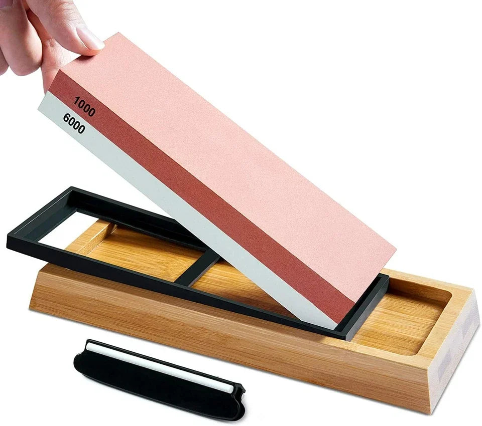 Local Stock Fast Shipping 4PCS Knife Sharpening Water Stone 1000/6000 Grit Kitchen Whetstone Sharpener