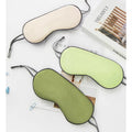 Optimal Comfort Dual-Sensing Warm Cool Silk Eye Mask Travel-Friendly Light Blocking Satin Mask Sleep Fatigue Relief Gift Idea