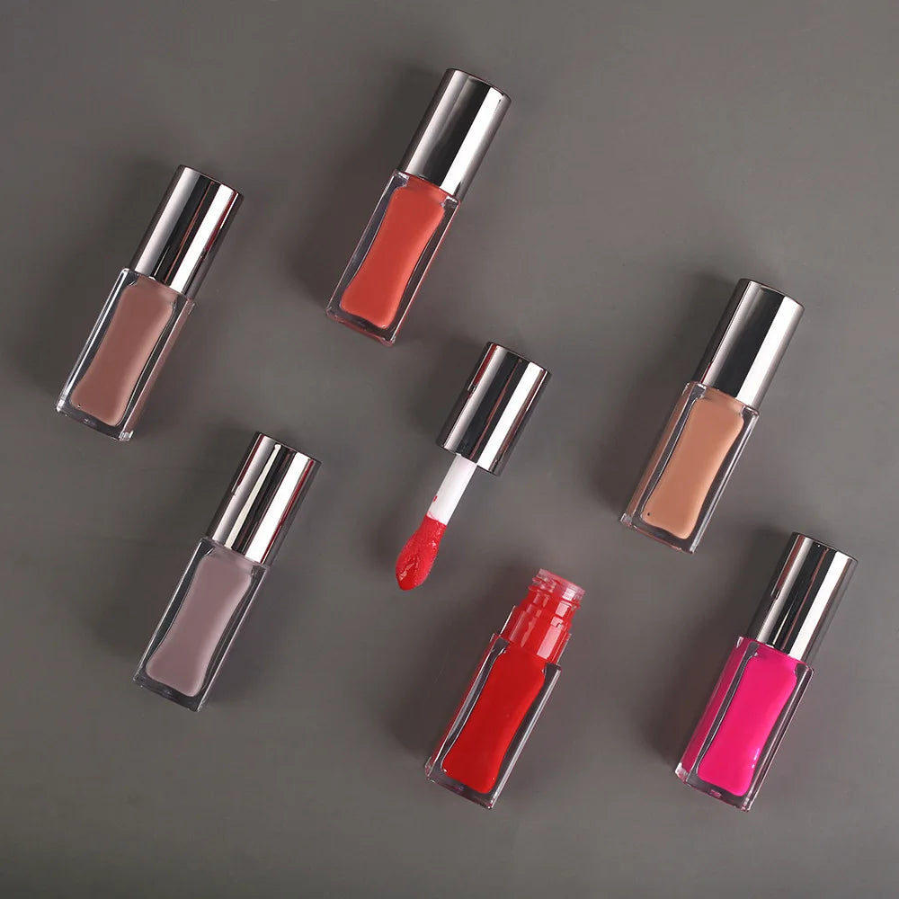 Custom Cosmetics Private Label Vegan Hydrating Shimmer Glossy Lip Gloss Organic Waterproof Mirror Moisturizing Liquid Lip Gloss