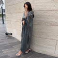 Uni Kimono Abayas for Women Modest Muslim Moroccan Dubai Fashion Casual Open Abaya Satin Corban Eid Al Adha New
