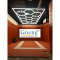 Professional Auto Detailing 3500K Out Frame 6500K Workshop Led Light 8feet * 15.7feet Garage Hexagon Lighting
