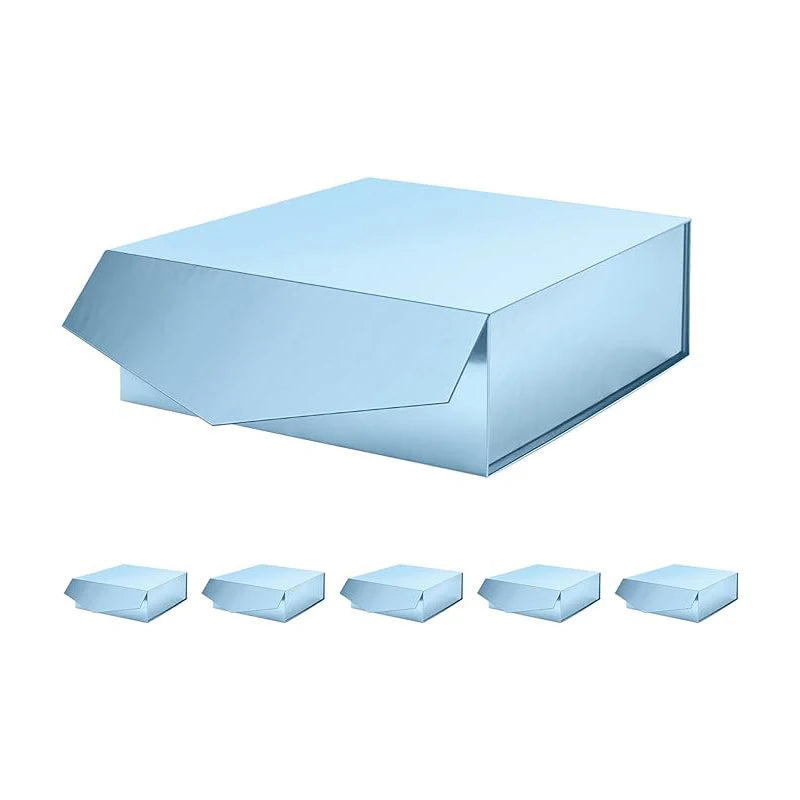 Luxury Lid and Base Box With Golden Logo Wholesale Custom Gift Packaging Box for T Shirt Clothing Gift Cardboard Box for Scarf