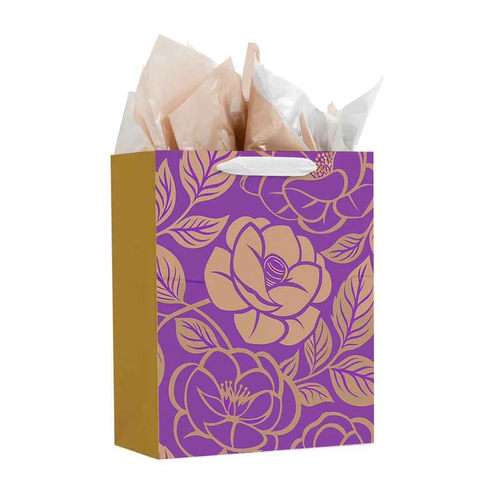 For Customized Branded Logo Eco-friendly Luxury White Paper Apparel Packaging Supermarket Promotion Gift Shopping Bag