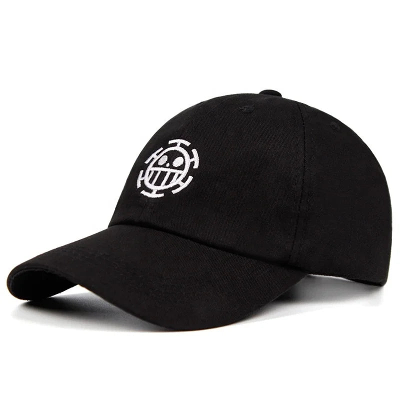 Trafalgar Law Dad Hat 100% Cotton Sporty Anime Fan Baseball Cap Women Men Featuring Gold Copper Buckle Adjustable