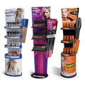 Custom Luxury Cardboard Display Stand for Cosmetics Foldable for Durable Design for Modern Merchandising Lipstick Mascara Low