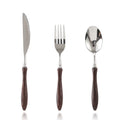 Hot Selling Knife Fork Spoon 304 18/8 Stainless Steel Cutlery Set With Wooden Handle