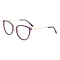 Fashion Customization Unisex Retro Transparent Cat Eye Metal Acetate Combined Optical Glasses Frame