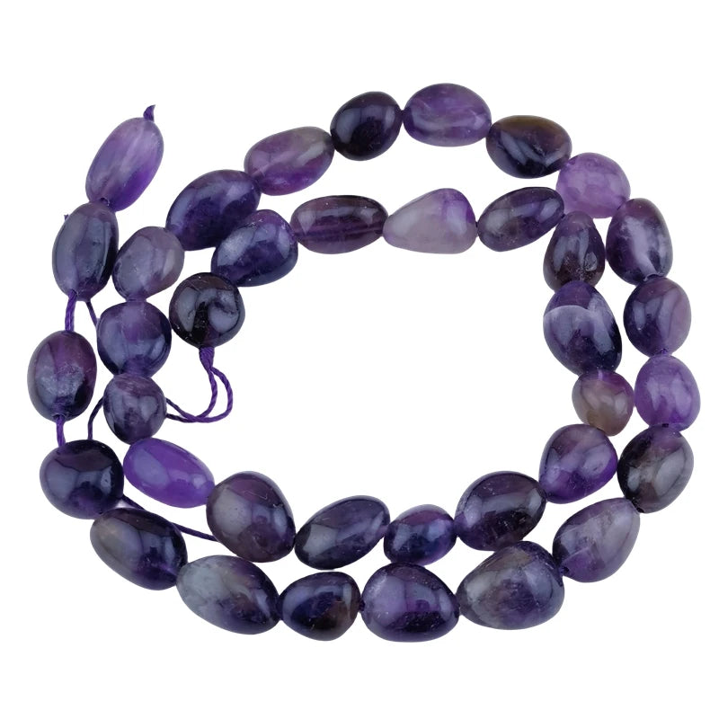 Amethyst Wholesale Natural Gemstone Irregular Shape Stone Beads for Women Men for DIY Necklace Bracelet Jewelry Making